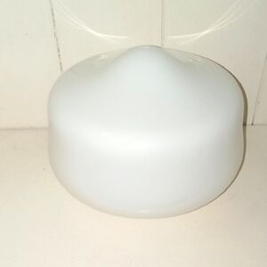 White Glass school house Ceiling Light Shade from the 90's